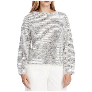 Vince Camuto Eyelash Bubble sleeve top  gray Size XS Stunning Soft Work Party‎